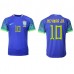 Billige Brasil Neymar Jr #10 Bortetrøye VM 2022 Kortermet